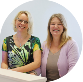 Karola Wandersee und Birgit Wedding