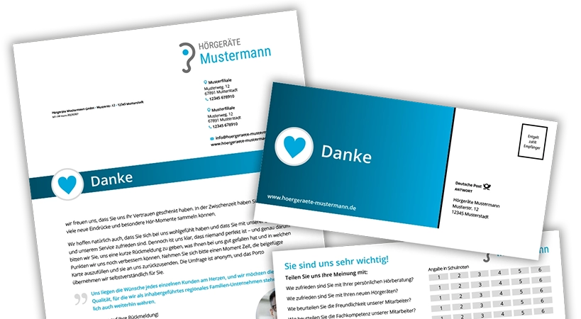 Danke-Anschreiben
